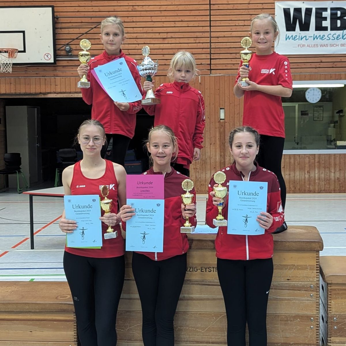Von oben links: Mila Springmann, Marlene Armbrecht, Emma Klein Reihe 2 von links: Amelie Junge, Lena Klein , Marlena Borchard Von oben links: Mila Springmann, Marlene Armbrecht, Emma Klein Reihe 2 von links: Amelie Junge, Lena Klein , Marlena Borchard